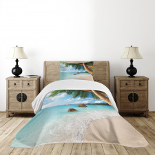 Exotic Palm Tree Ocean Bedspread Set