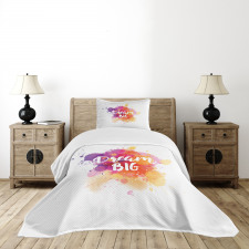 Modern Dream Big Calligraphy Bedspread Set