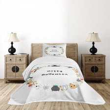 Happy Halloween Sketch Bedspread Set