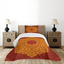 Aztec Style Painting Vivid Bedspread Set