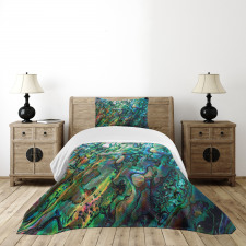 Haliotis Seashell Macro Photo Bedspread Set