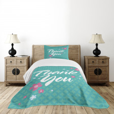 Flowers Design Bedspread Set