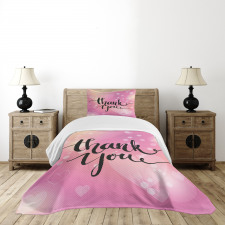 Bubbly Blur Dreamy Hearts Bedspread Set