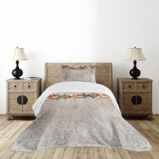 Christmas Themed on Wood Bedspread Set