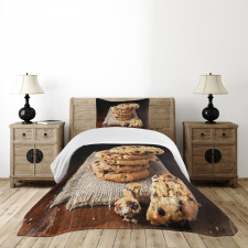 Stacks of Baked Doughy Goods Bedspread Set