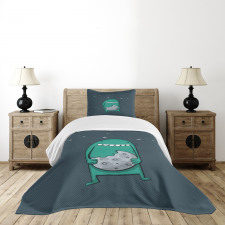 Monster with Sharp Teeth Bedspread Set