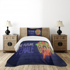 Future is Female Bedspread Set