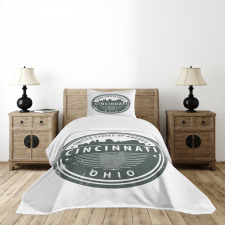 Aged America Emblem Ohio Bedspread Set