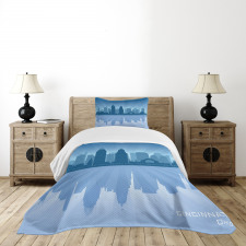 Reflection Cityscape Bedspread Set