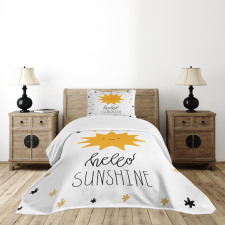 Nursery Typography Bedspread Set