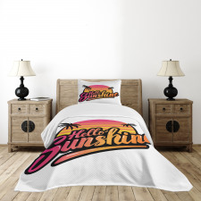 Sixties Style Colors Bedspread Set