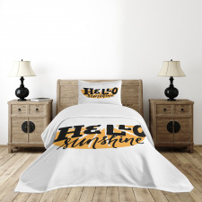 Funny Hand Lettering Bedspread Set