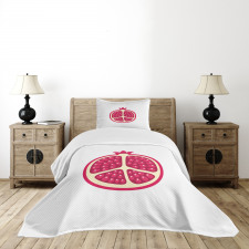 Cartoon Pomegranate Seeds Bedspread Set