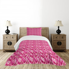 Geometric Vertical Circles Bedspread Set