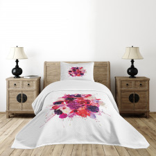 Bouquet of Exotic Flowers Bedspread Set