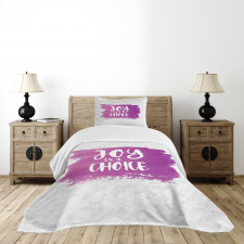 Joy is a Choice Words Art Bedspread Set