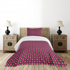 Card Suit Chess Board Bedspread Set