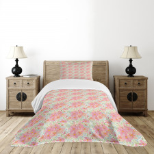 Spring Flowers and Herbs Bedspread Set