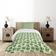 Palms and Monsteras Bedspread Set