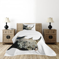 Polygonal Savannah Wildlife Bedspread Set