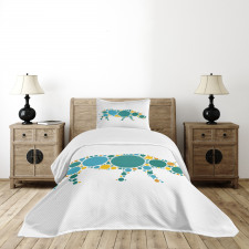 Abstract Fauna Design Bedspread Set