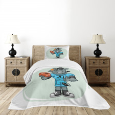 Animal with Jersey and Ball Bedspread Set