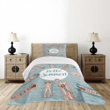 Girls and Woman Pool Bedspread Set