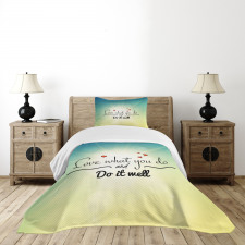 Hearts and Powerful Message Bedspread Set