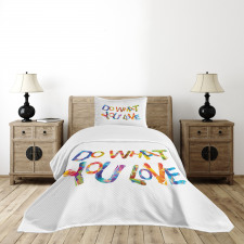 Polygonal Arrangement Art Bedspread Set