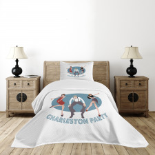 Vintage Dancing People Bedspread Set