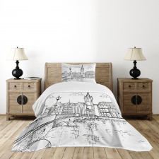 Sketch Style Zurich Bedspread Set