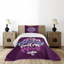 Calligraphic Message Mother Bedspread Set