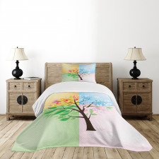 4 Seasons Tree Environment Bedspread Set