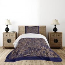 Lace Look Style in Square Bedspread Set