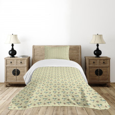 Shorebirds Animals Long Beaks Bedspread Set