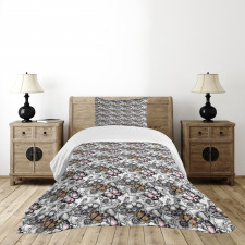 Monarch Butterfly Retro Bedspread Set