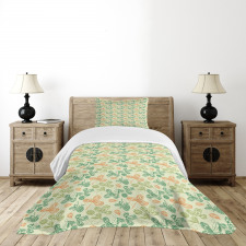 Design Leaves Art Bedspread Set