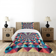 Visual Patchwork Retro Bedspread Set