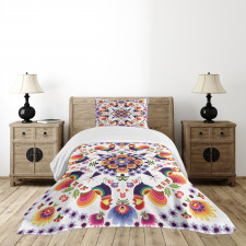 Folkloric Flowers Bedspread Set