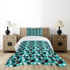 Various Ornate Triangles Bedspread Set