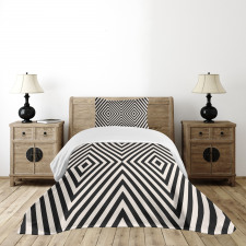 Optical Illusion Rhombuses Bedspread Set