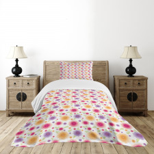 Flowers and Leaves Bedspread Set