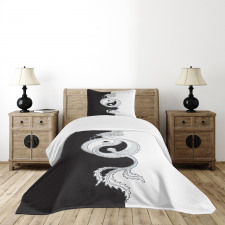 Dragon with Yin Yang Bedspread Set