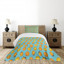 Drawn Mandarins Bedspread Set