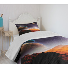 Solar Sky Orbit Comet Bedspread Set