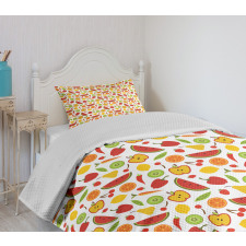 Delicious Pattern in Cartoon Bedspread Set