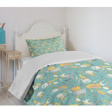 Musician Monsters Bedspread Set