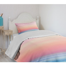 Ombre Sunset Calm Ocean View Bedspread Set