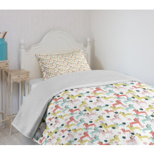 Abstract Animal Cactus Bedspread Set