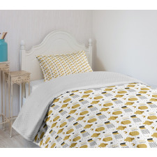 Convex and Concave Shapes Bedspread Set